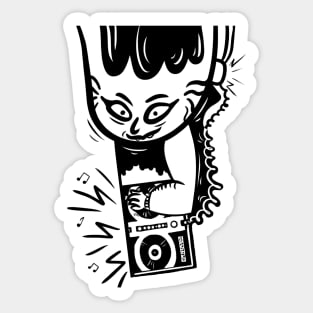 Techno DJ Sticker